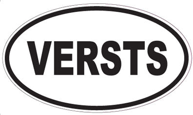 VERSTS - Oval Sticker