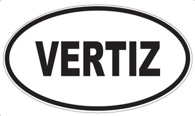 VERTIZ - Oval Sticker