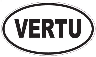VERTU - Oval Sticker
