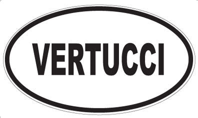 VERTUCCI - Oval Sticker