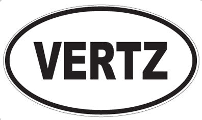 VERTZ - Oval Sticker