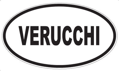 VERUCCHI - Oval Sticker