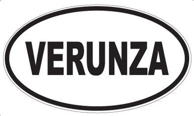 VERUNZA - Oval Sticker