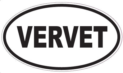 VERVET - Oval Sticker