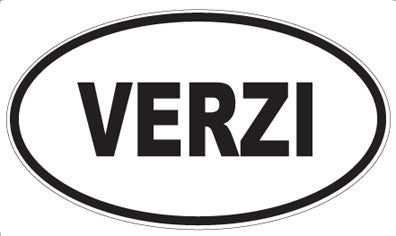 VERZI - Oval Sticker