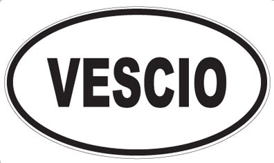 VESCIO - Oval Sticker