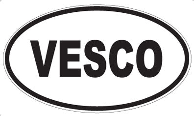 VESCO - Oval Sticker