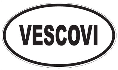 VESCOVI - Oval Sticker
