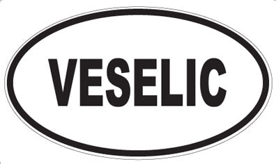 VESELIC - Oval Sticker