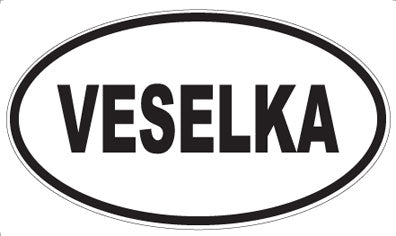 VESELKA - Oval Sticker