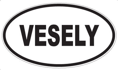 VESELY - Oval Sticker