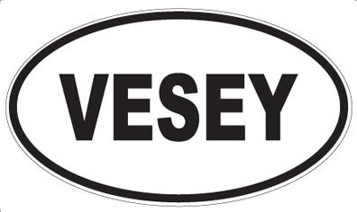 VESEY - Oval Sticker