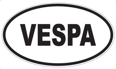 VESPA - Oval Sticker