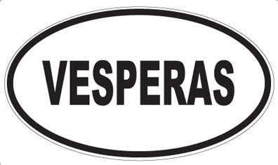 VESPERAS - Oval Sticker