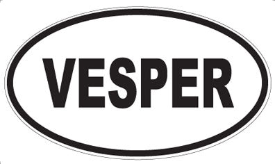 VESPER - Oval Magnet