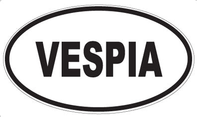 VESPIA - Oval Sticker