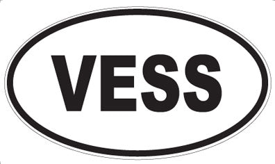 VESS - Oval Sticker