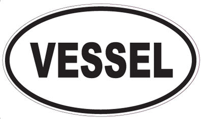 VESSEL - Oval Sticker