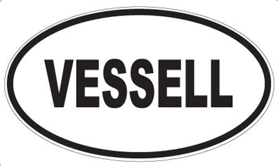 VESSELL - Oval Sticker