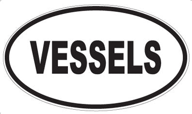 VESSELS - Oval Sticker