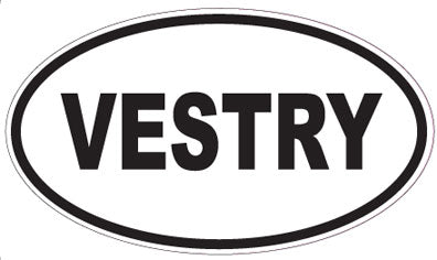 VESTRY - Oval Sticker
