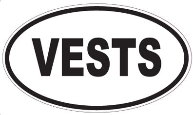 VESTS - Oval Magnet