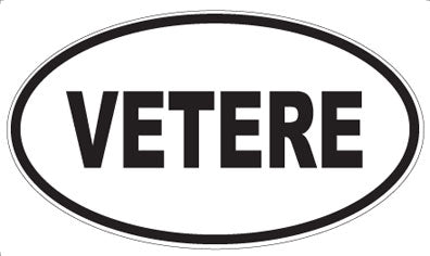 VETERE - Oval Sticker