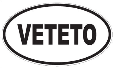 VETETO - Oval Sticker