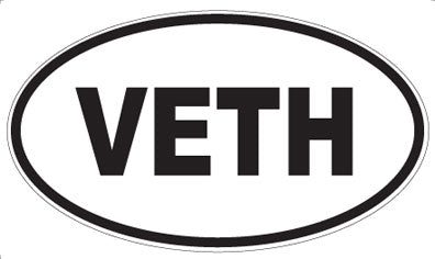 VETH - Oval Sticker