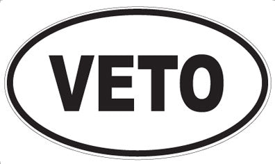 VETO - Oval Magnet