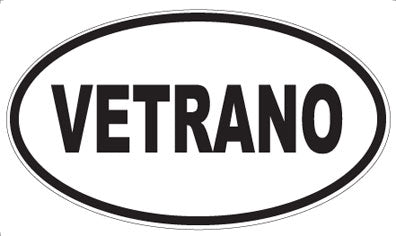 VETRANO - Oval Sticker