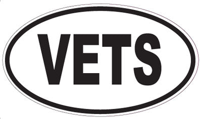 VETS - Oval Sticker