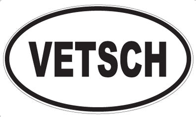VETSCH - Oval Sticker