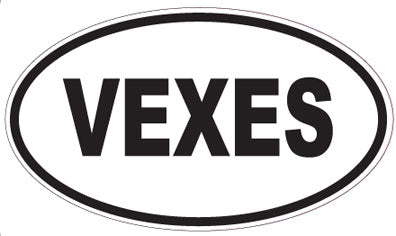 VEXES - Oval Sticker