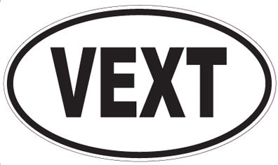 VEXT - Oval Sticker