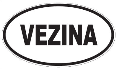 VEZINA - Oval Sticker