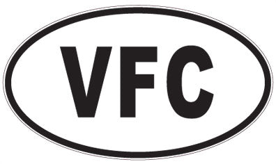 VFC - 3 Letter Initials Oval Magnet