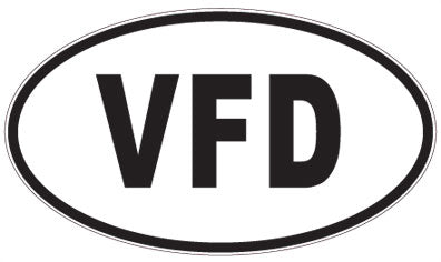 VFD - 3 Letter Initials Oval Magnet