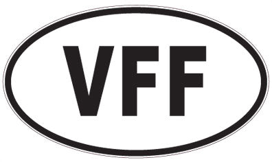 VFF - 3 Letter Initials Oval Magnet