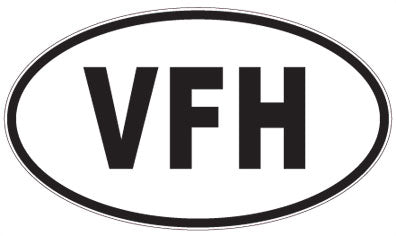VFH - 3 Letter Initials Oval Magnet