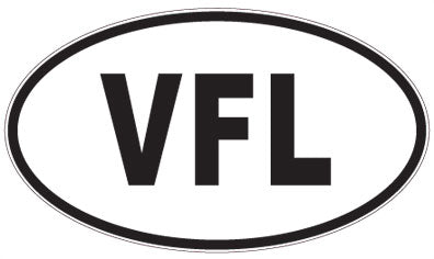 VFL - 3 Letter Initials Oval Magnet