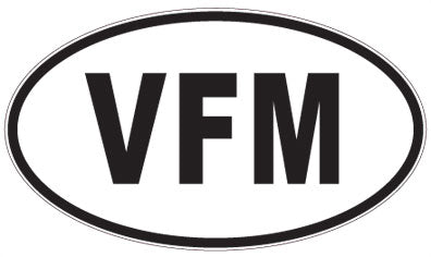 VFM - 3 Letter Initials Oval Magnet