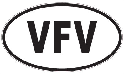 VFV - 3 Letter Initials Oval Magnet
