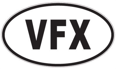 VFX - 3 Letter Initials Oval Magnet
