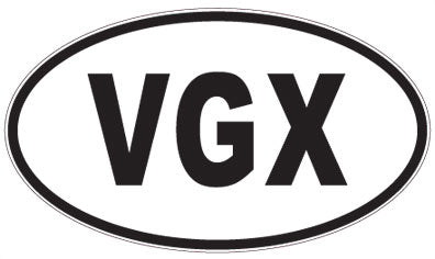 VGX - 3 Letter Initials Oval Magnet