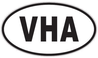 VHA - 3 Letter Initials Oval Magnet