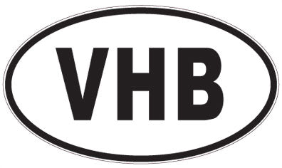 VHB - 3 Letter Initials Oval Magnet