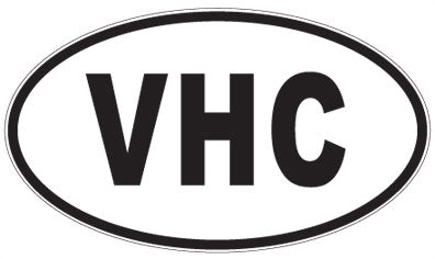 VHC - 3 Letter Initials Oval Magnet