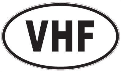 VHF - 3 Letter Initials Oval Magnet