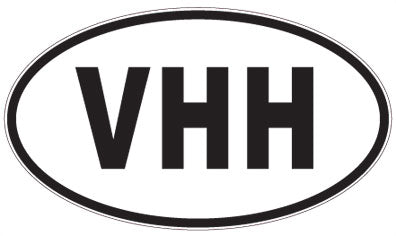 VHH - 3 Letter Initials Oval Magnet